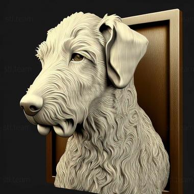 3D model Bedlington Terrier dog (STL)